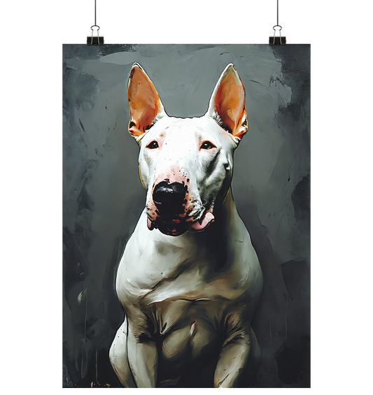 Bullterrier- Poster Din A3 (hoch)