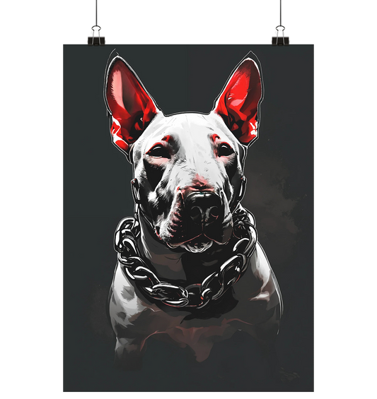 Bullterrier - Poster Din A3 (hoch)