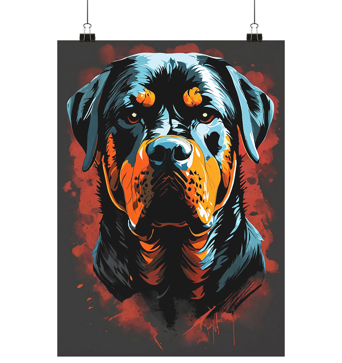 Rottweiler - Poster Din A3 (hoch)