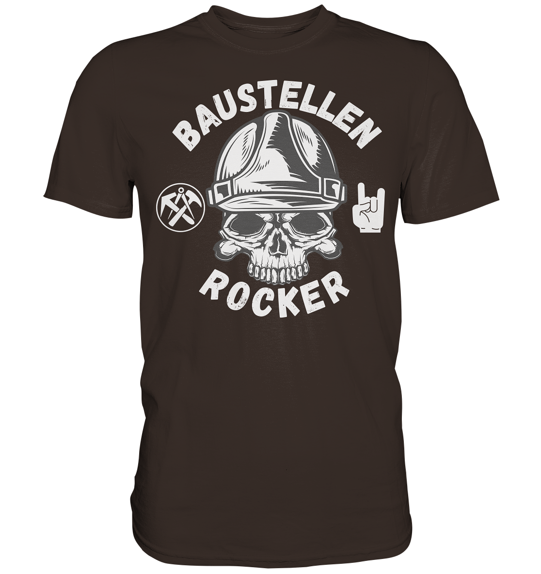 Dachdecker Baustellen Rocker - Premium Shirt