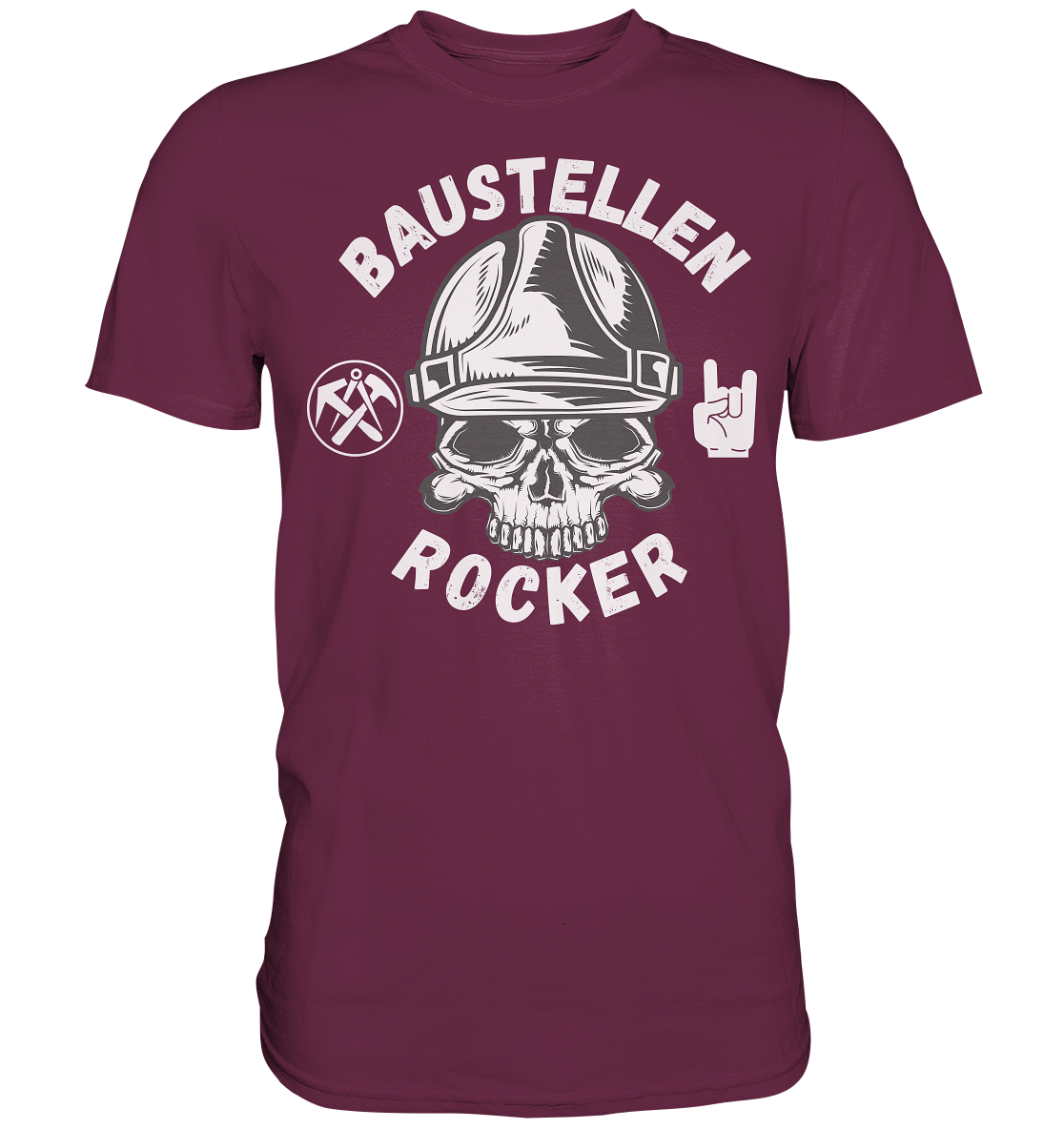 Dachdecker Baustellen Rocker - Premium Shirt