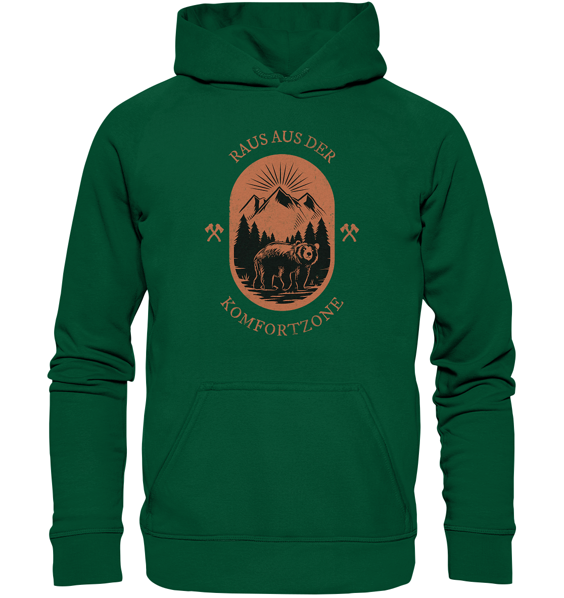 Raus aus der Komfortzone Unisex Hoodie