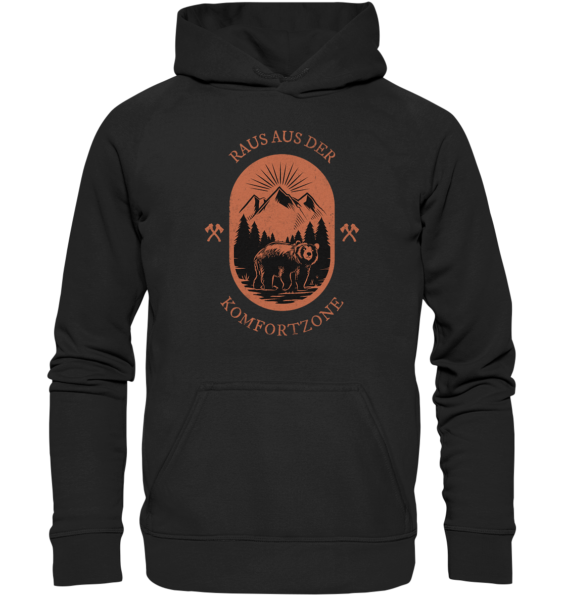 Raus aus der Komfortzone Unisex Hoodie