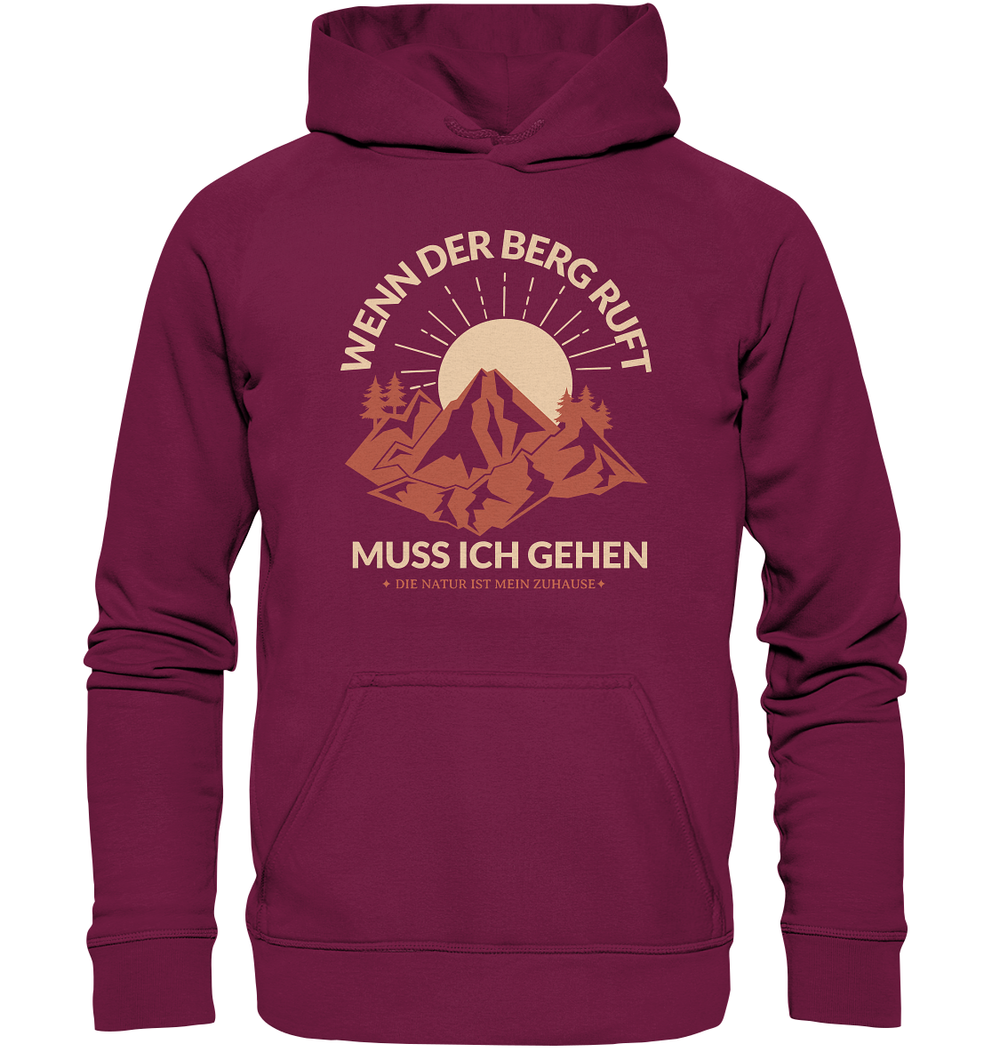 WENN DER BERG RUFT-MUSS ICH GEHEN - Basic Unisex Hoodie