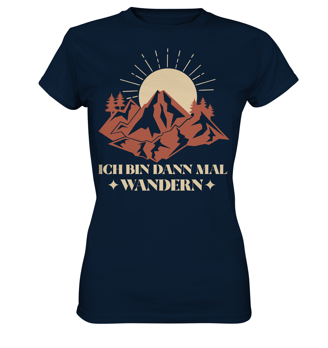 ICH BIN DANN MAL WANDERN - Ladies Premium Shirt