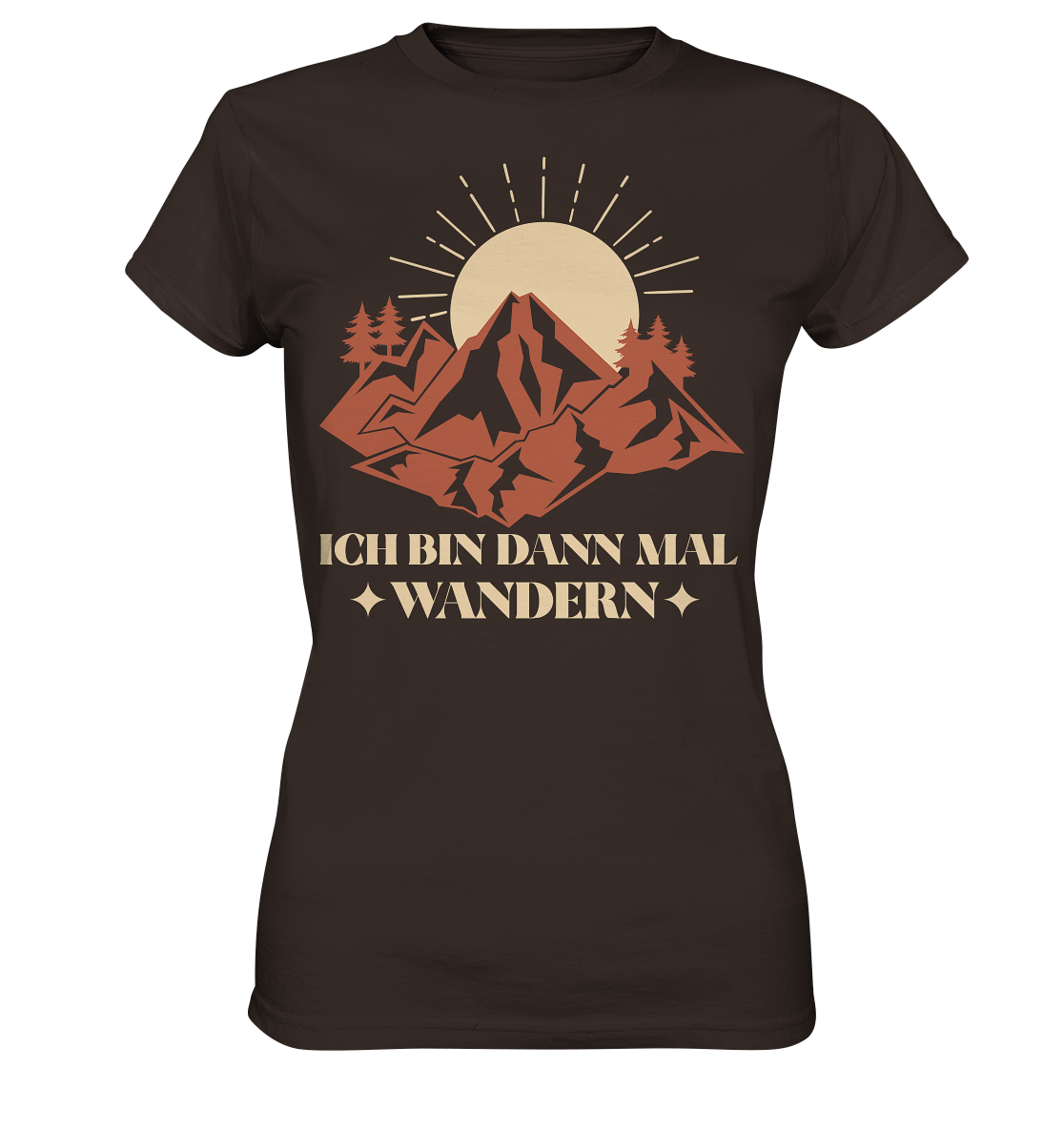 ICH BIN DANN MAL WANDERN - Ladies Premium Shirt