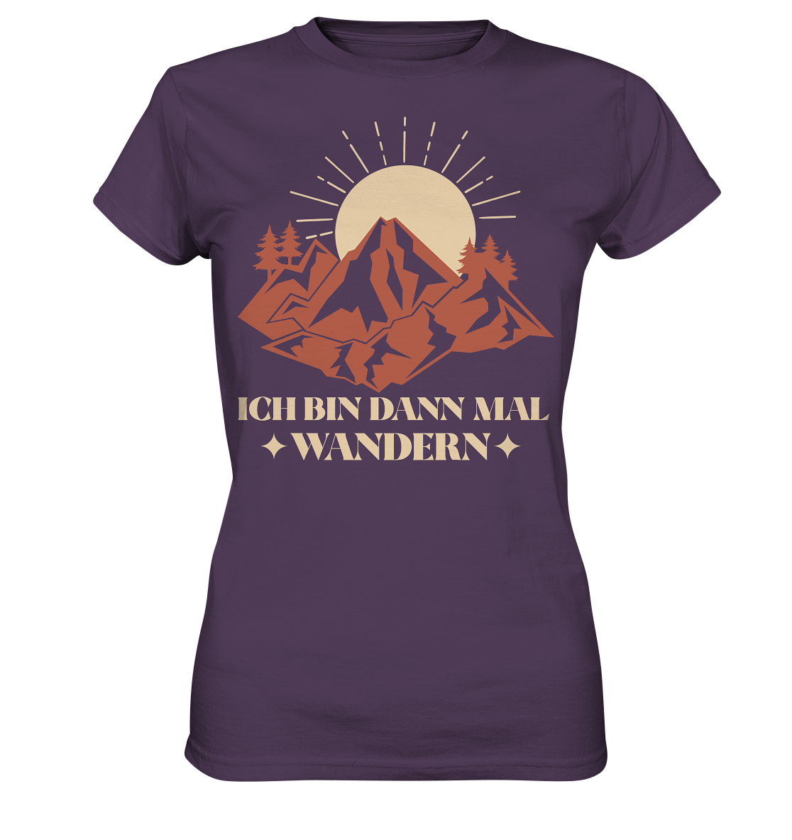 ICH BIN DANN MAL WANDERN - Ladies Premium Shirt