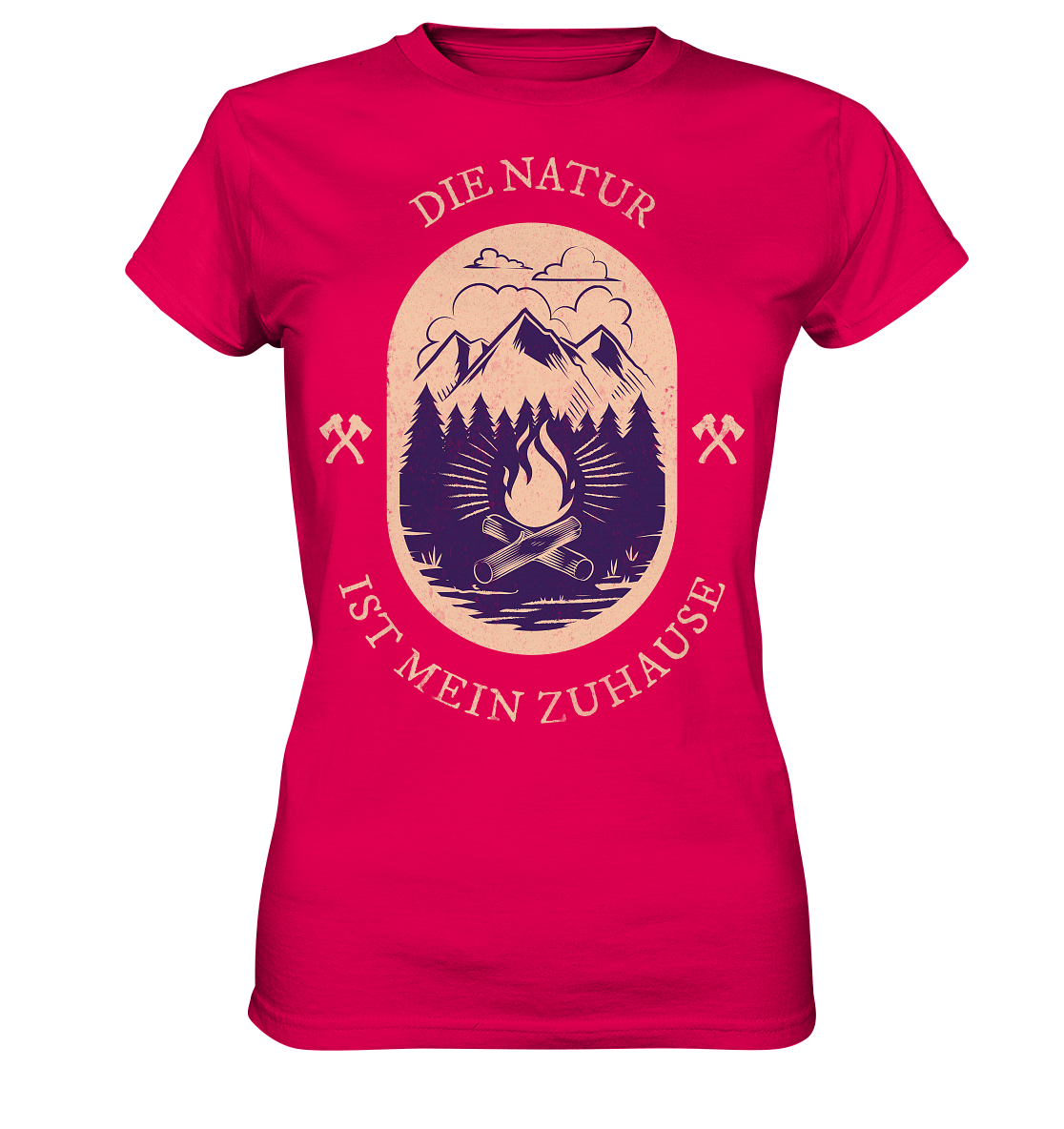 DIE NATUR IST MEIN ZU HAUSE - Ladies Premium Shirt